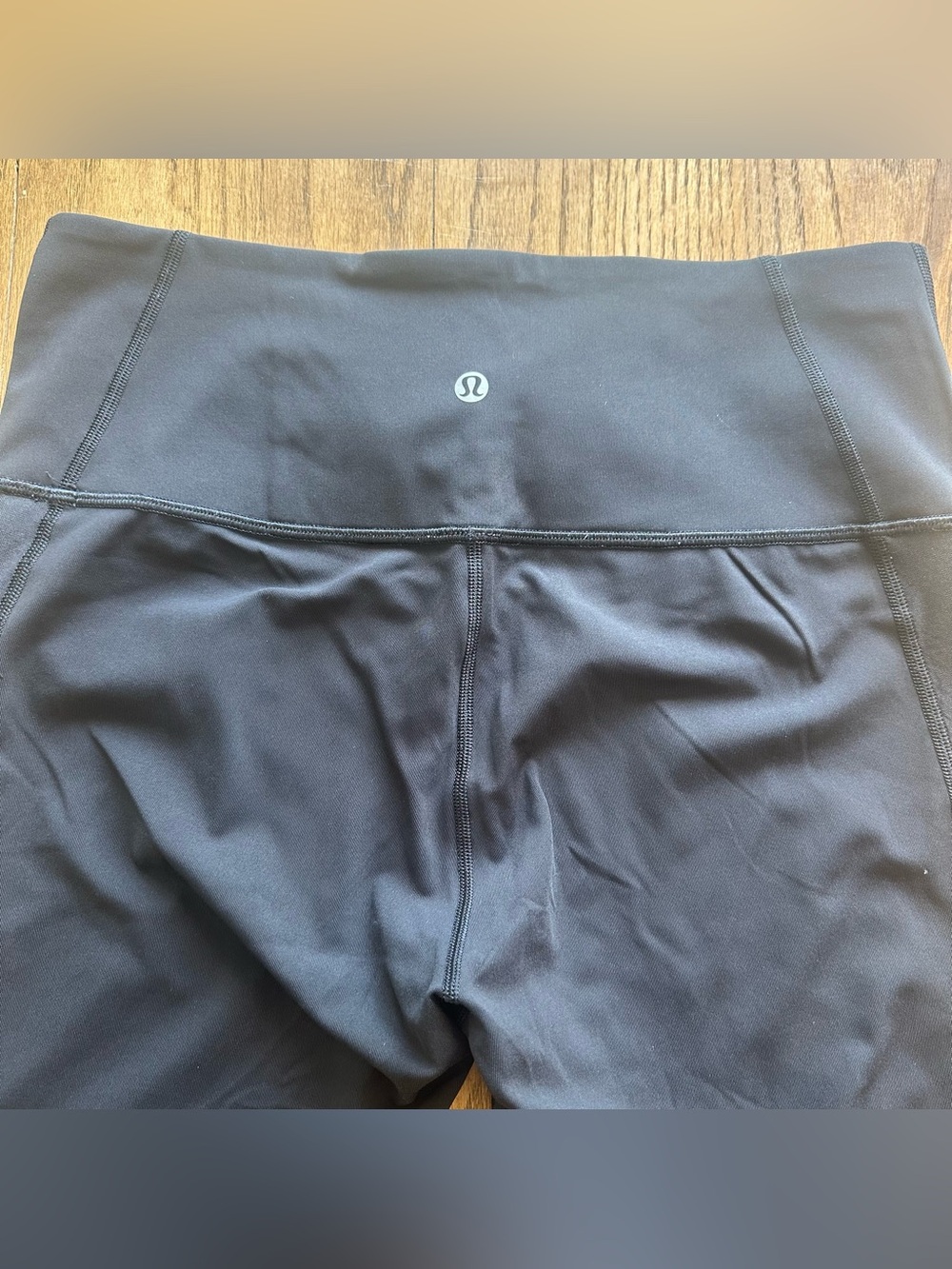 Lululemon Black Leggings - Ready Set Go Crop 21" Size 10 Athletic Tights - Picture 6 of 8